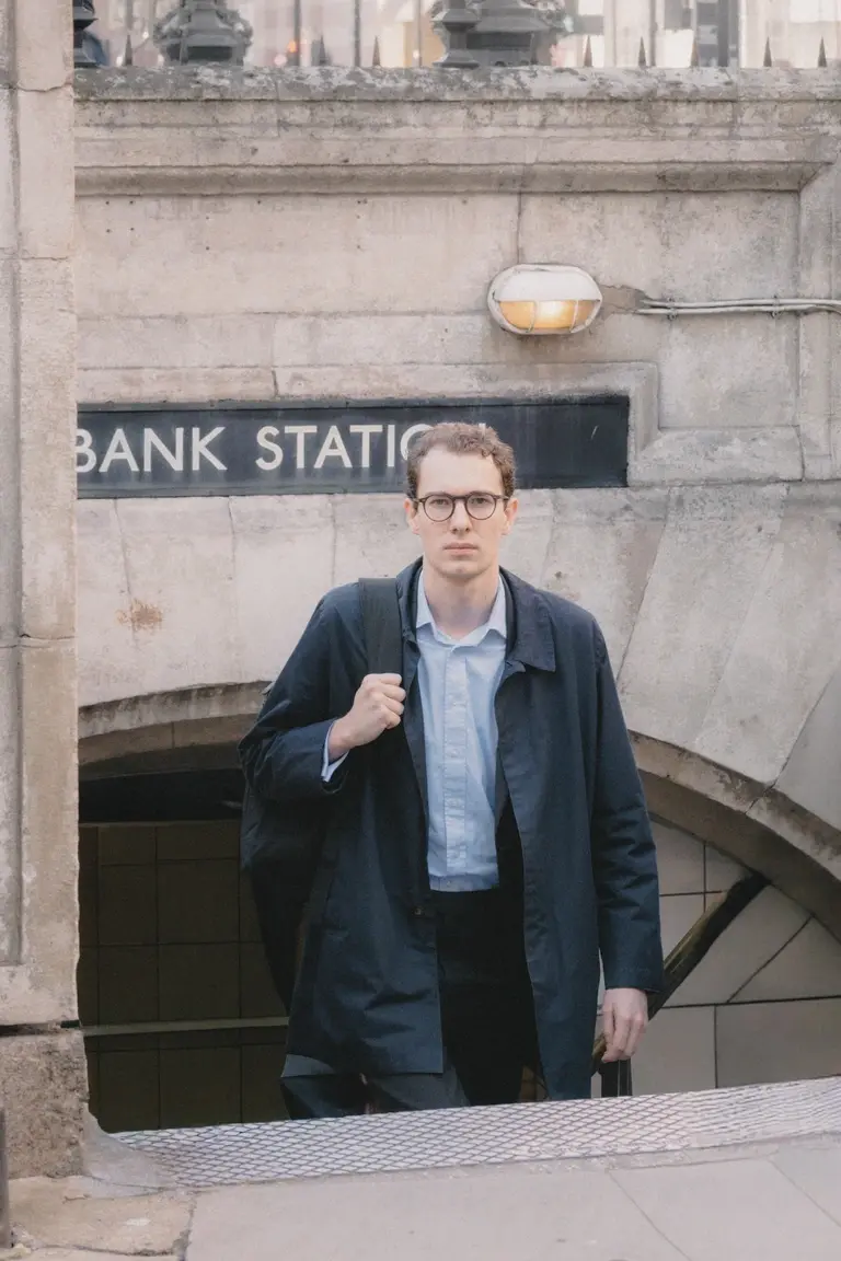 London city worker at Bank Station