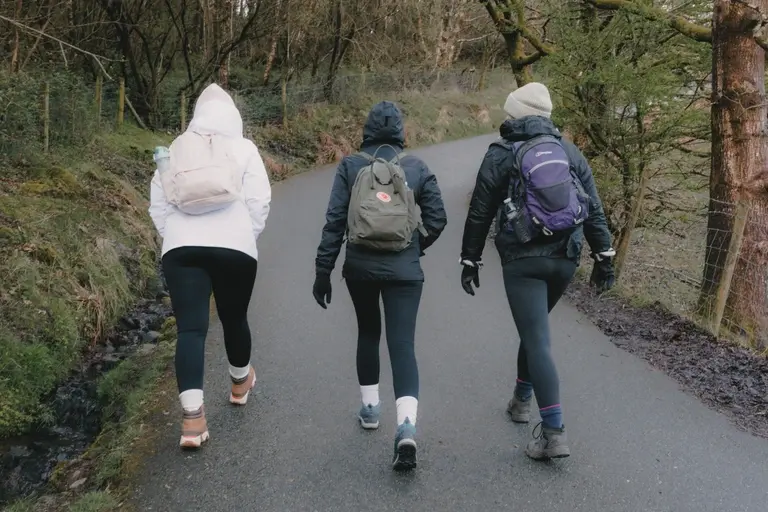 Steep beginning climb on the Llanberris route in Snowdonia