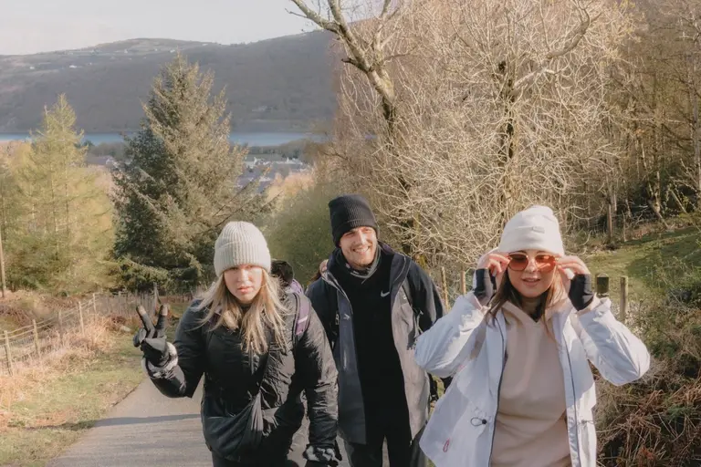 Starting climb on the Llanberris route in Snowdonia