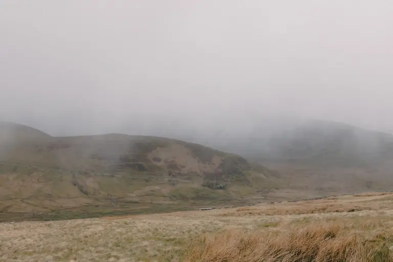 Heavy rain and hailstones incoming on Snowdon climb