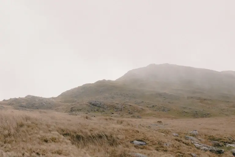 Heavy rain over snowdon hills