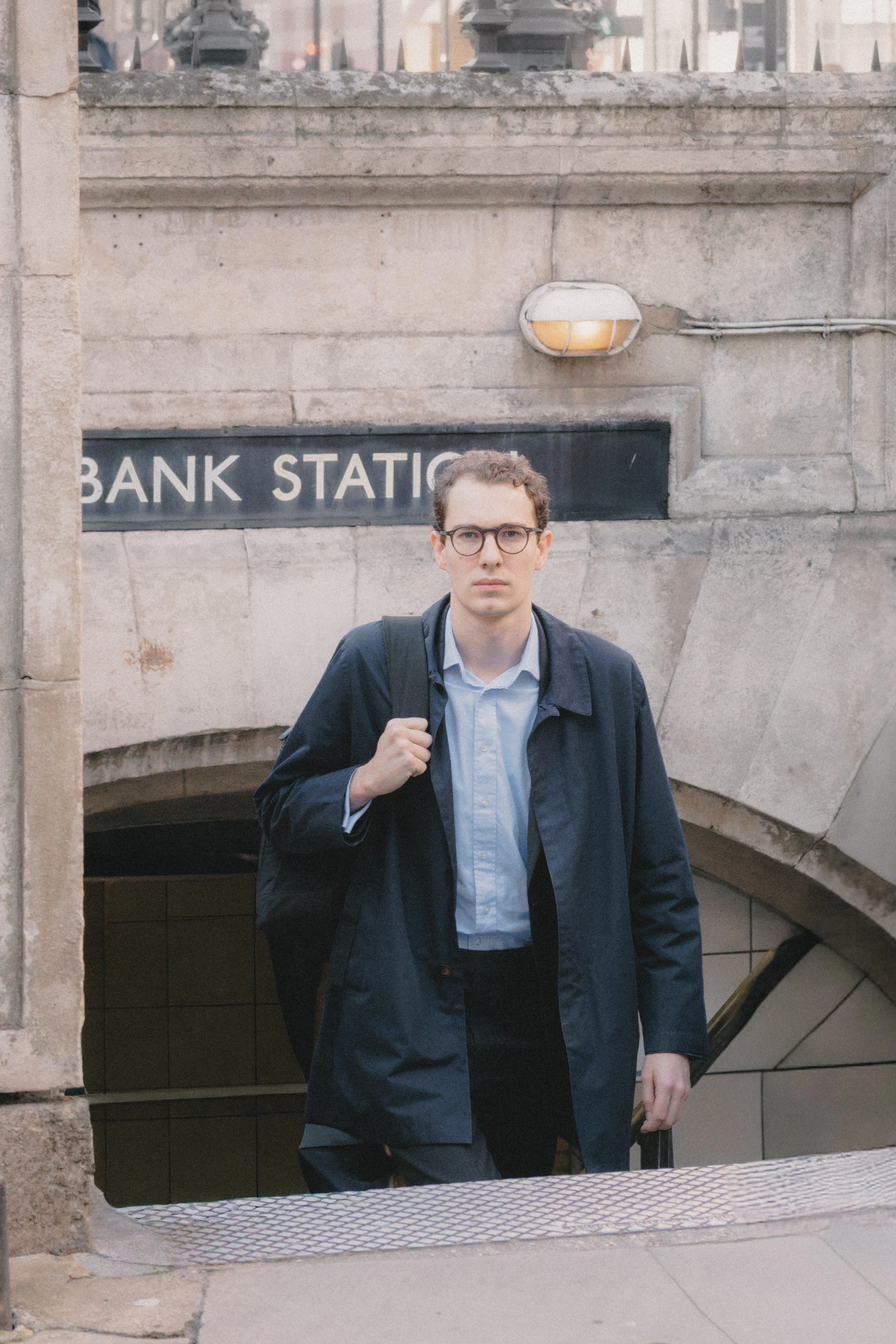 London city worker at Bank Station