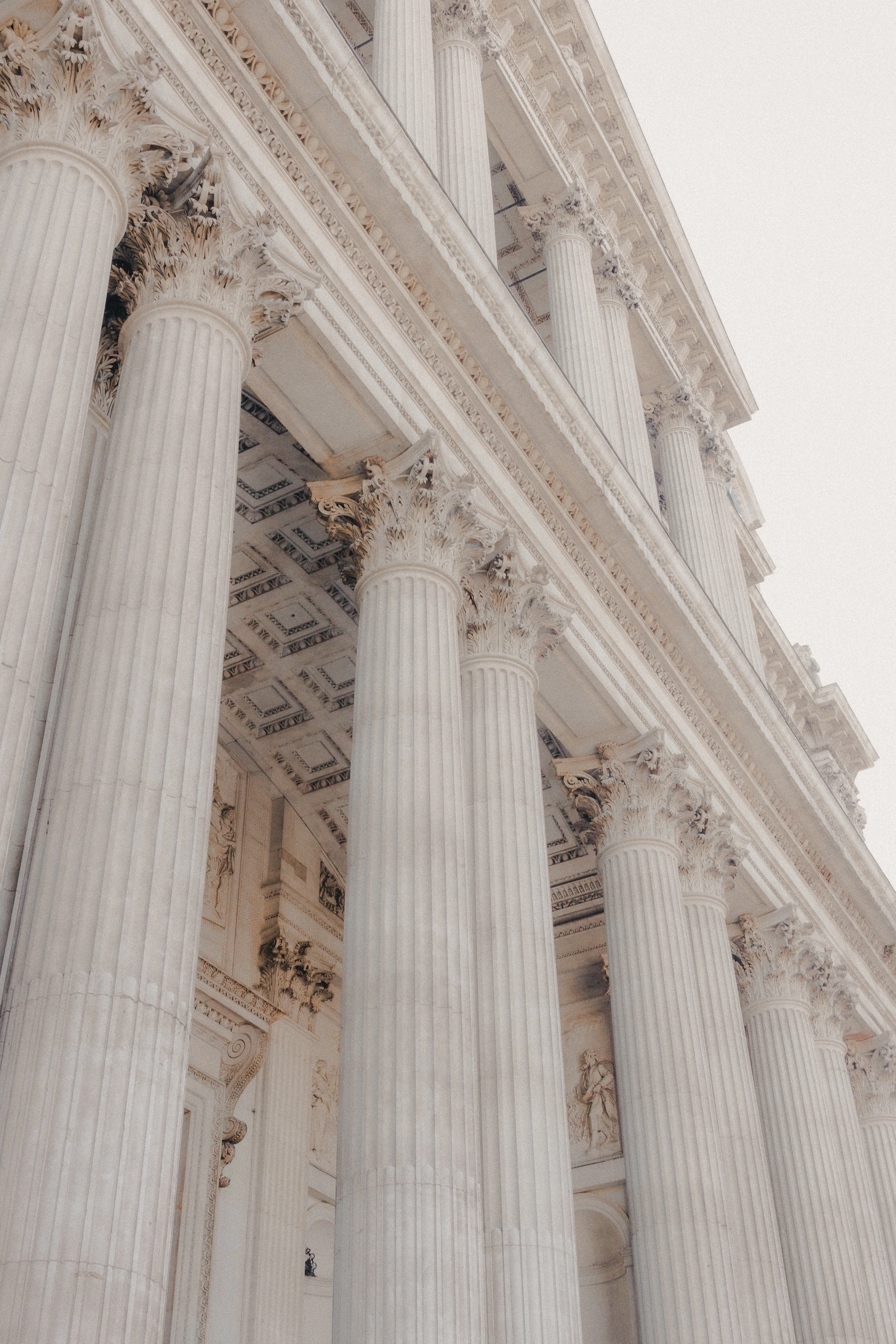 Columns at the entrance of St. Pauls Cathedral